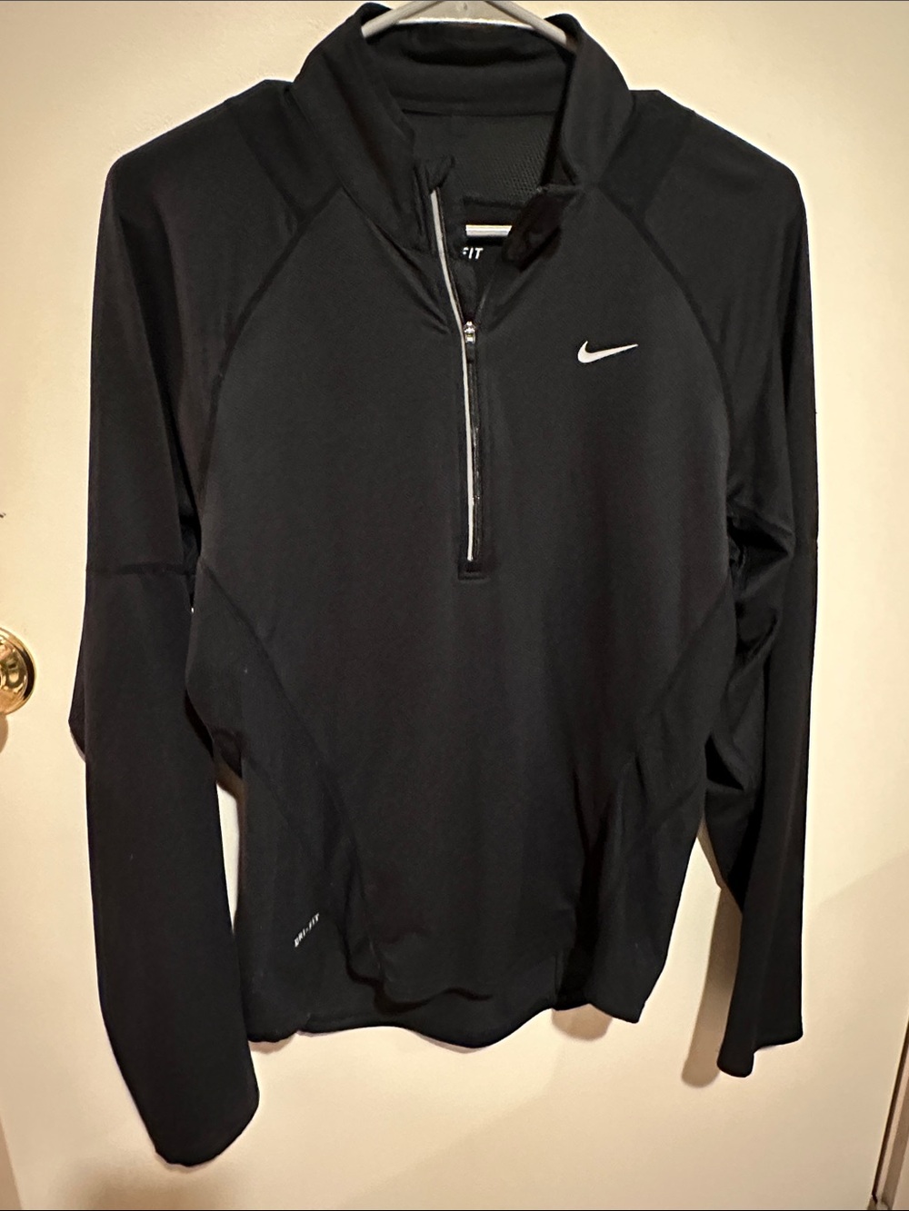 Nike Dri-FIT 1/2-Zip Pullover womens Black Half-Zip Athletic Pullover
